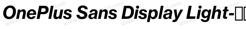 OnePlus Sans Display Light字体转换